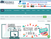 Tablet Screenshot of endomex.com.mx